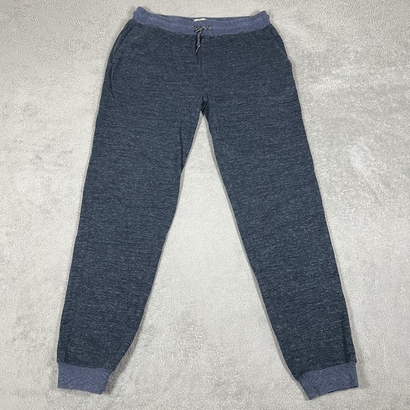 Faherty Sweatpants Jogger Mens Large Heathered Blue Stretch - Picture 1 of 11